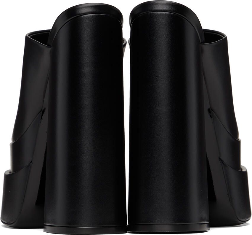 Versace Black Platform Heeled Sandals