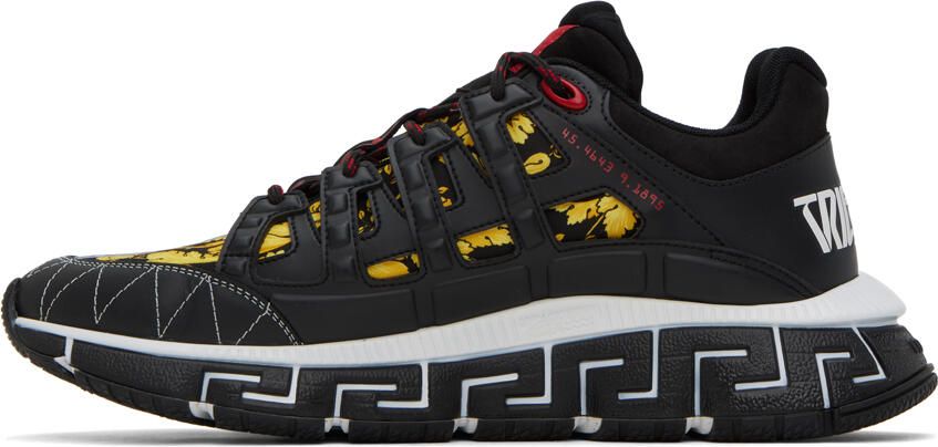 Versace Black & Gold Trigreca Sneakers - Picture 3