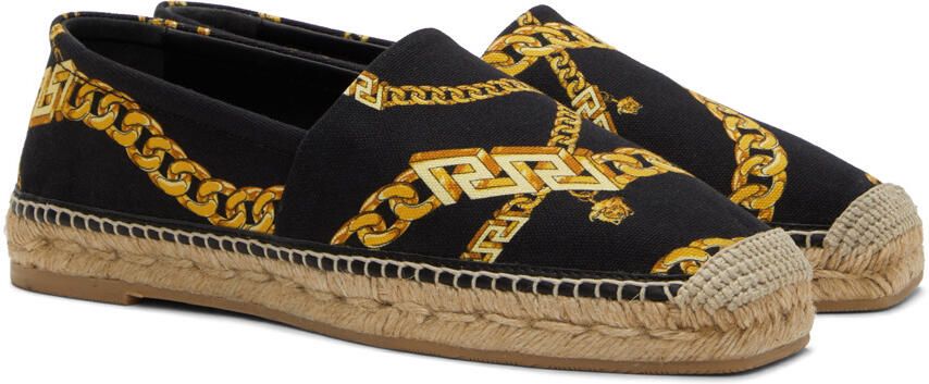 Versace Black Canvas Espadrilles - Picture 2