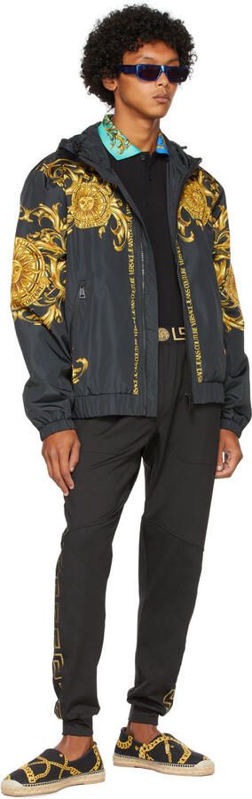 Versace Black Canvas Espadrilles - Picture 3