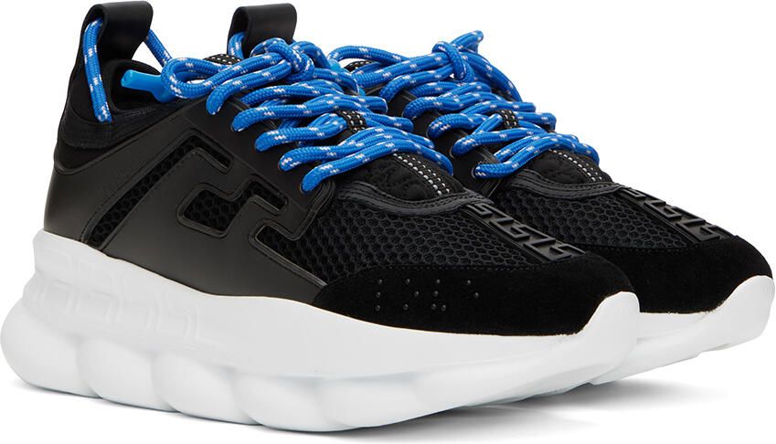 Versace Black Chain Reaction Sneakers - Picture 2