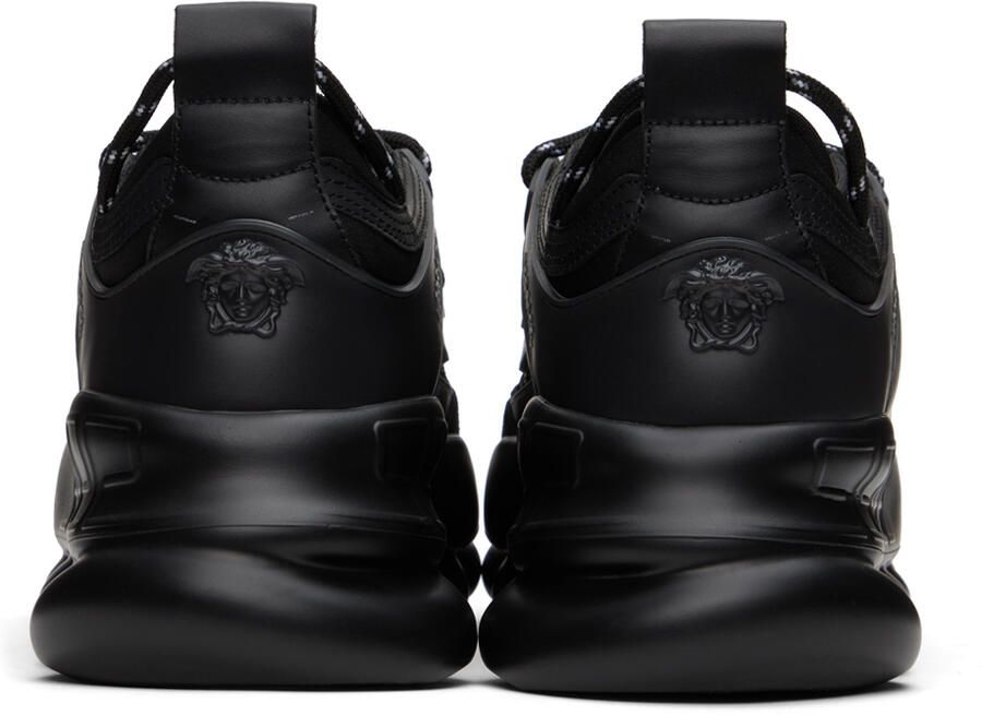 Versace Black Chain Reaction Sneakers