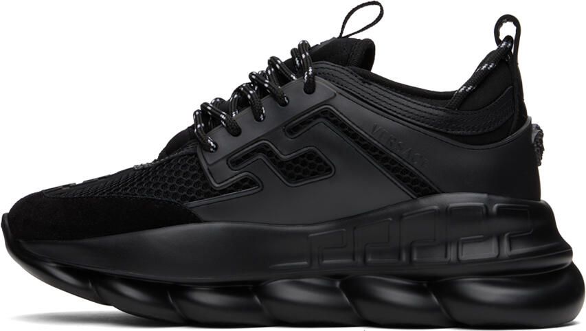 Versace Black Chain Reaction Sneakers - Picture 3