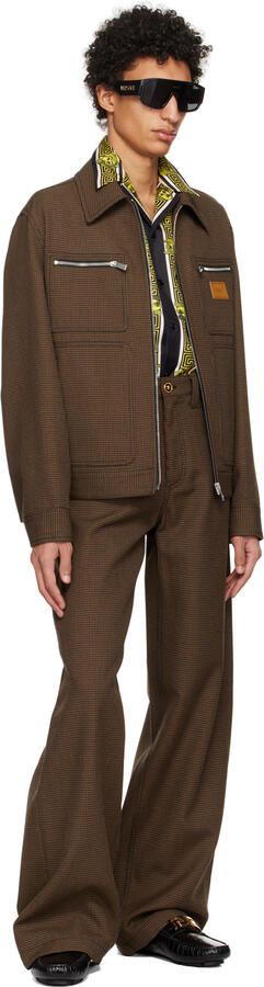 Versace Black Croc Greca Loafers - Picture 4