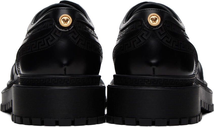 Versace Black Greca Derbys