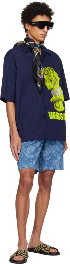 Versace Black Greca Sandals - Picture 3