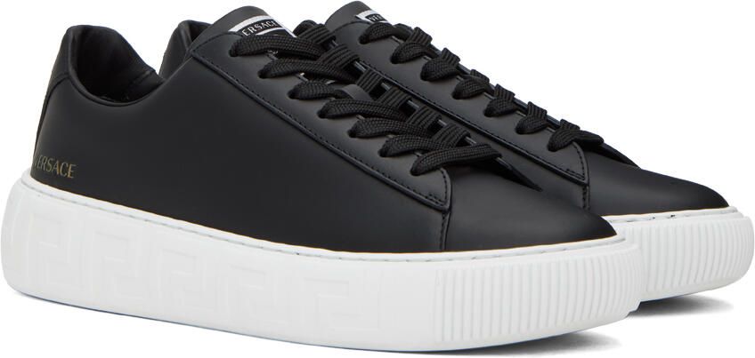 Versace Black Greca Sneakers - Picture 2