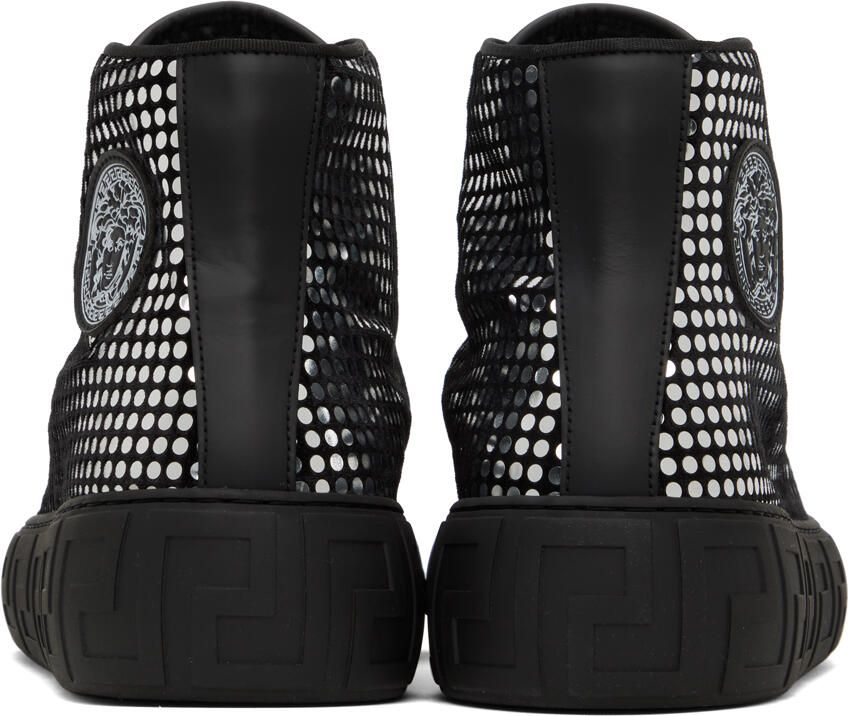 Versace Black Greca Sneakers