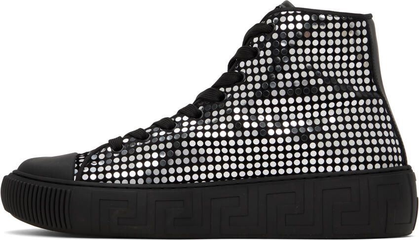 Versace Black Greca Sneakers - Picture 3
