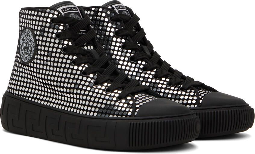 Versace Black Greca Sneakers - Picture 2