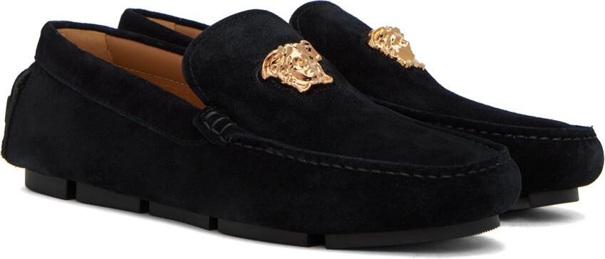 Versace Black 'La Medusa' Loafers