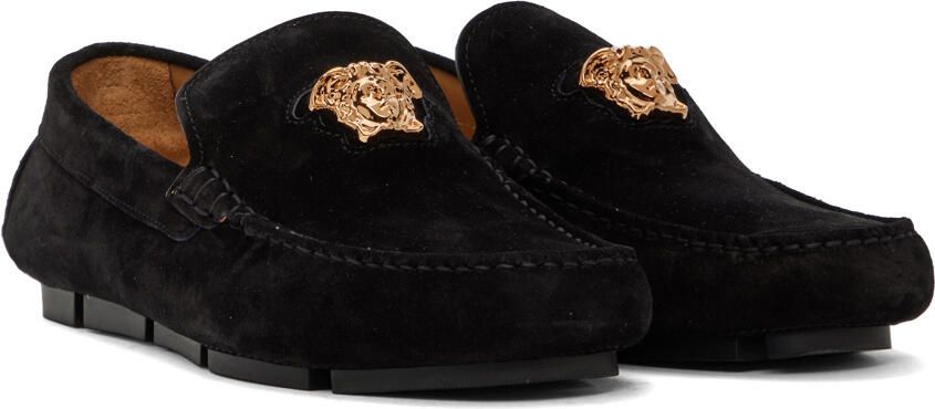 Versace Black 'La Medusa' Loafers - Picture 2