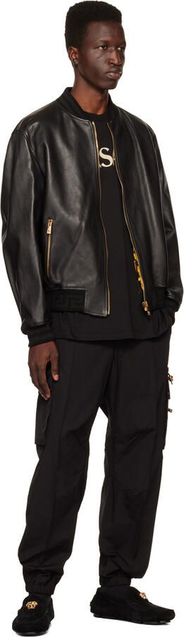 Versace Black 'La Medusa' Loafers - Picture 6