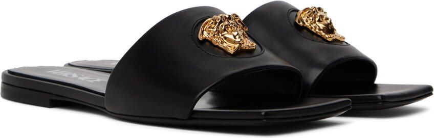 Versace Black 'La Medusa' Sandals - Picture 3