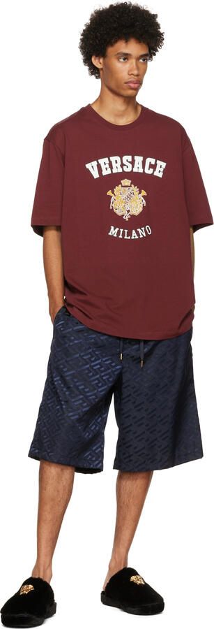 Versace Black 'La Medusa' Slippers - Picture 4