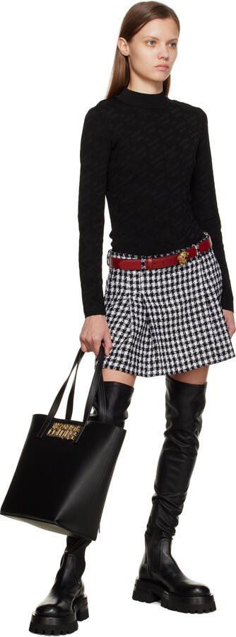 Versace Black Leonidas Boots - Picture 4