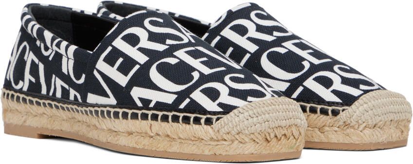 Versace Black Logo Espadrilles - Picture 2