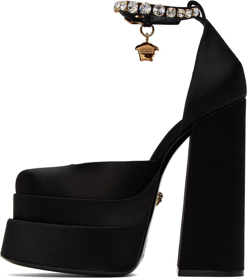 Versace Black Medusa Aevitas Heels - Picture 2