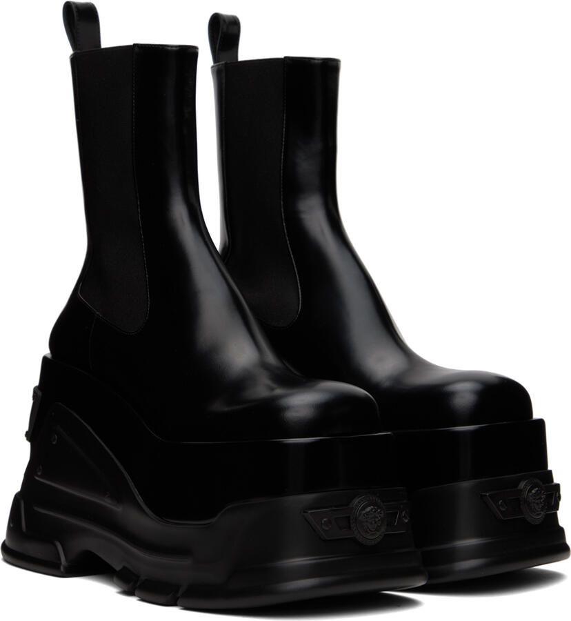 Versace Black Medusa Anthem Boots