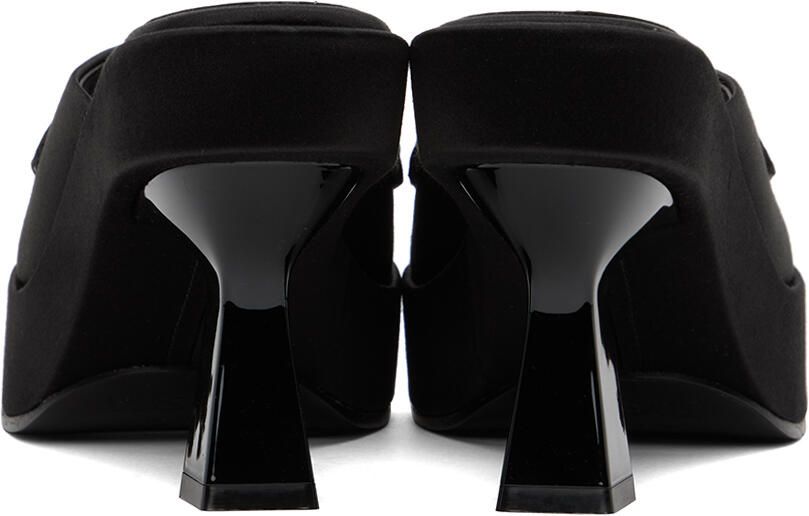 Versace Black Medusa Biggie Crystal Mules - Picture 2