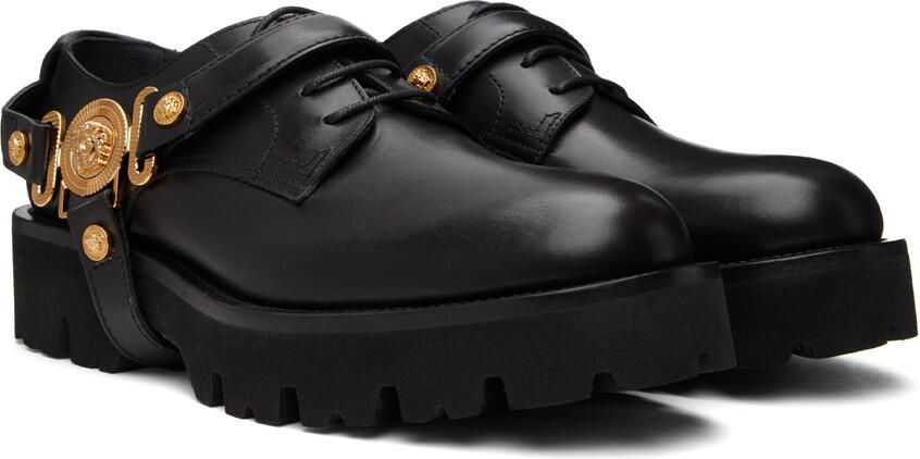 Versace Black Medusa Biggie Derbys - Picture 2