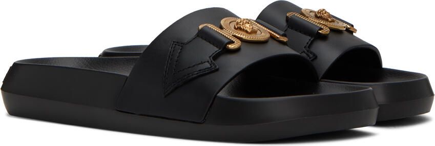 Versace Black Medusa Biggie Slides - Picture 2