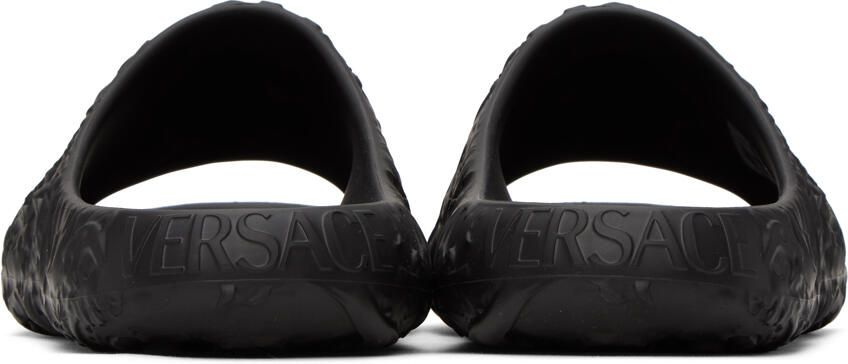 Versace Black Medusa Dimension Slides