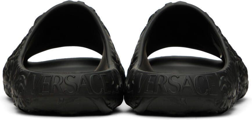 Versace Black Medusa Dimension Slides