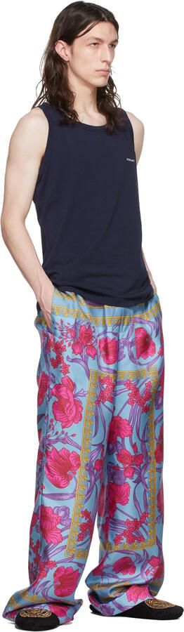 Versace Black Medusa Greca Slippers - Picture 3