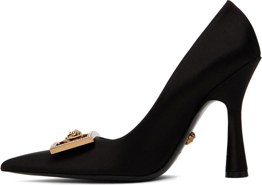 Versace Black Medusa Heels - Picture 3
