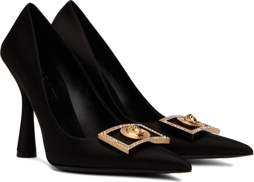 Versace Black Medusa Heels - Picture 2