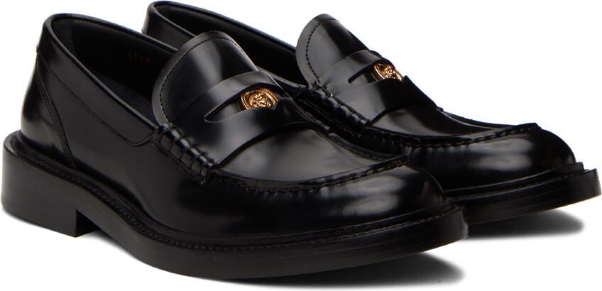 Versace Black Medusa Loafers