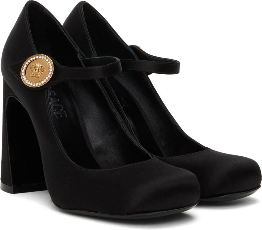 Versace Black Medusa Mary Jane Heels - Picture 2