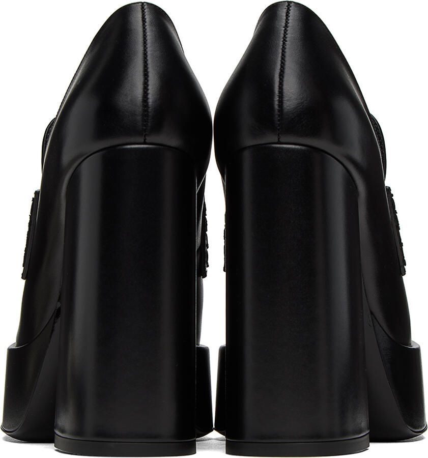 Versace Black Medusa Platform Heels