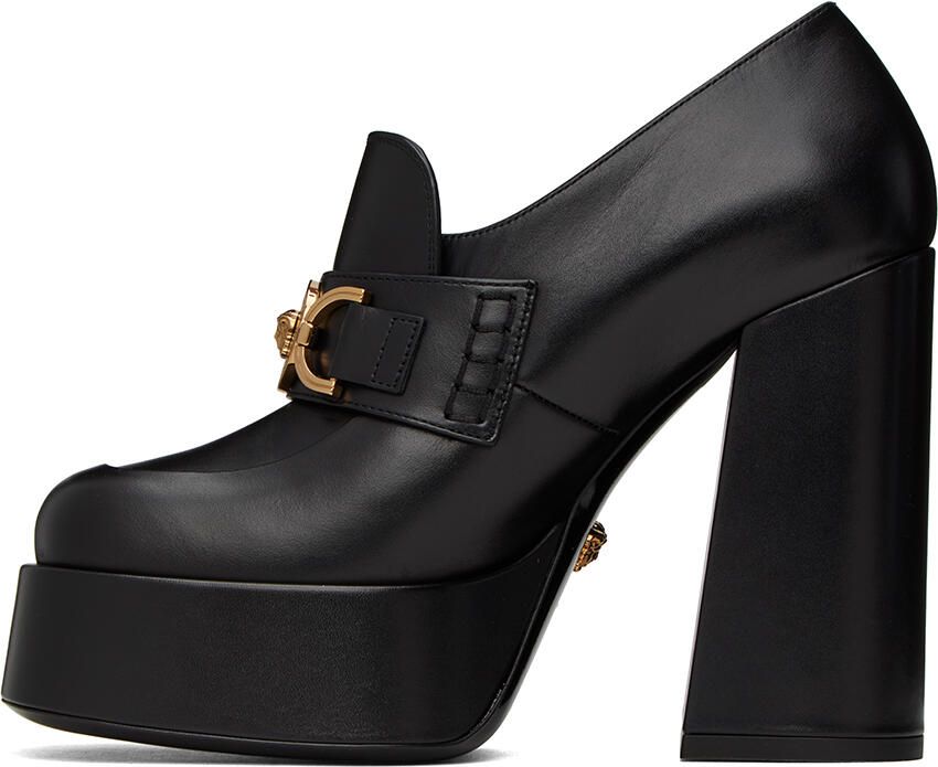 Versace Black Medusa Platform Heels - Picture 2