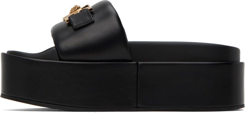 Versace Black Medusa Platform Sandals - Picture 3