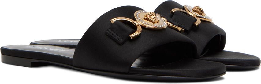 Versace Black Medusa Sandals - Picture 4