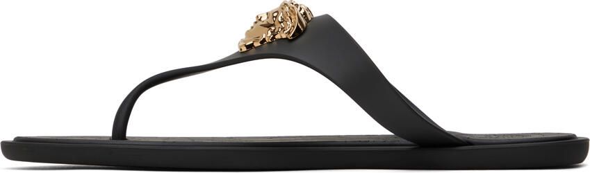 Versace Black Medusa Sandals - Picture 4