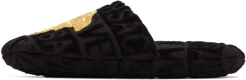 Versace Black Medusa Slippers - Picture 3