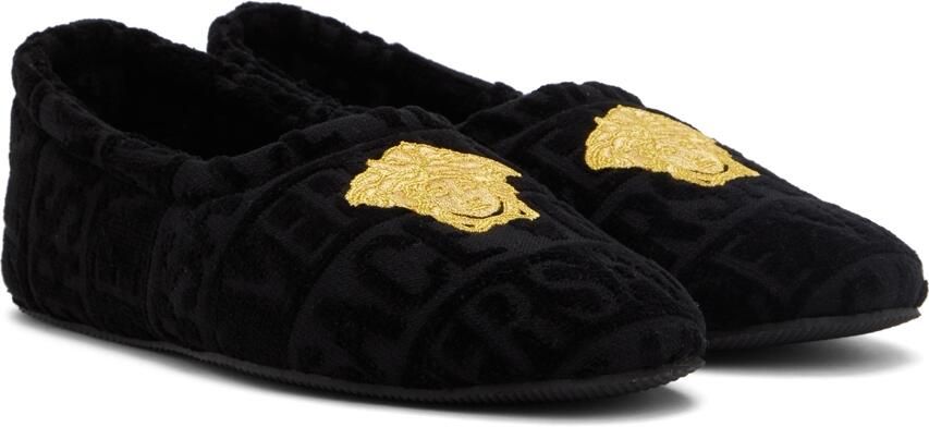 Versace Black Medusa Slippers - Picture 2