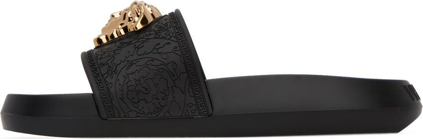 Versace Black Palazzo Slides - Picture 3