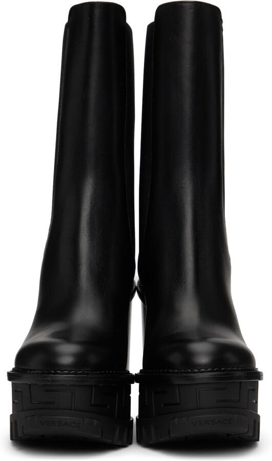 Versace Black Platform Boots - Picture 2
