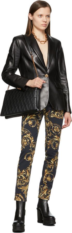 Versace Black Platform Boots - Picture 3