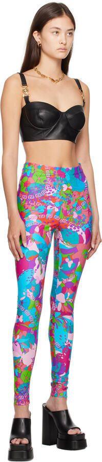 Versace Black Platform Heeled Sandals - Picture 6