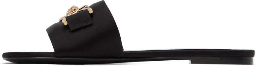 Versace Black Medusa Sandals - Picture 7