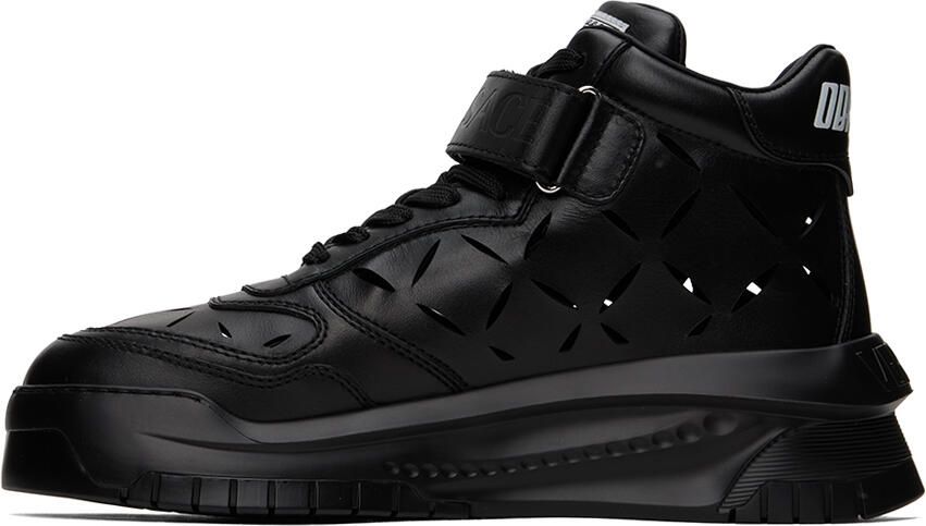 Versace Black Slashed 'Odissea' Sneakers - Picture 3