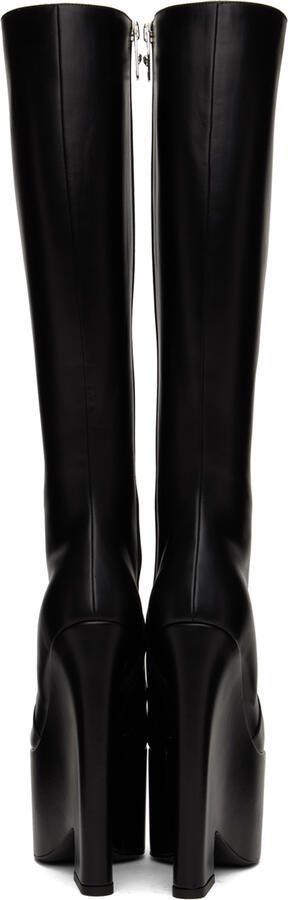 Versace Black Tempest Platform Tall Boots - Picture 5