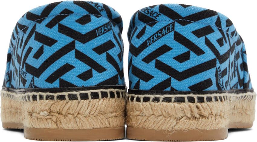 Versace Blue Canvas Espadrilles