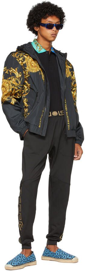 Versace Blue Canvas Espadrilles - Picture 3