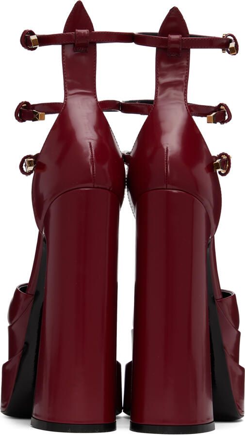 Versace Burgundy Aevitas Heels - Picture 3